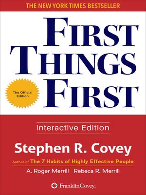 cover image of First Things First